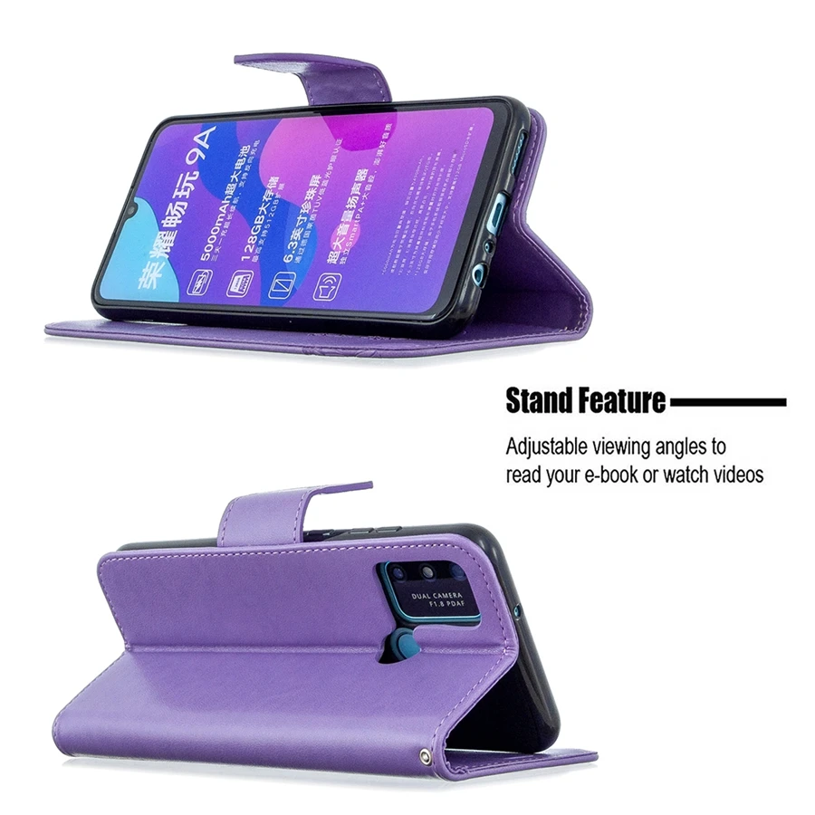 Elegant Pansies Leather Wallet Phone Case