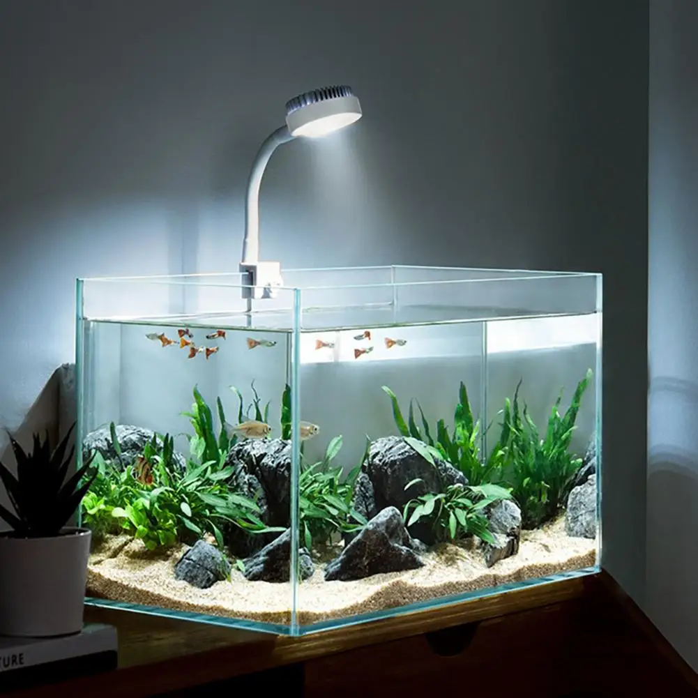Led Mini Fish Tank Light Waterproof High Brightness 360 Degree Rotation