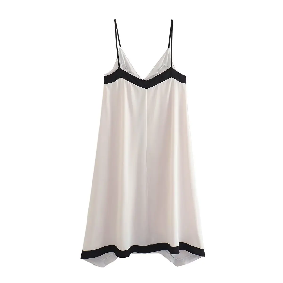 Patchwork Backless Halter Dress - Women's Sexy V-Neck Summer Party Maxi Gown