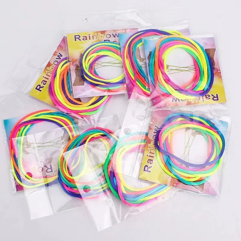 3Pcs Rainbow Rope Finger Games For Kids Toddler Threading Toy Juguetes Niñas XXX De 3 6 8 12 15 Años Kinder Spiele