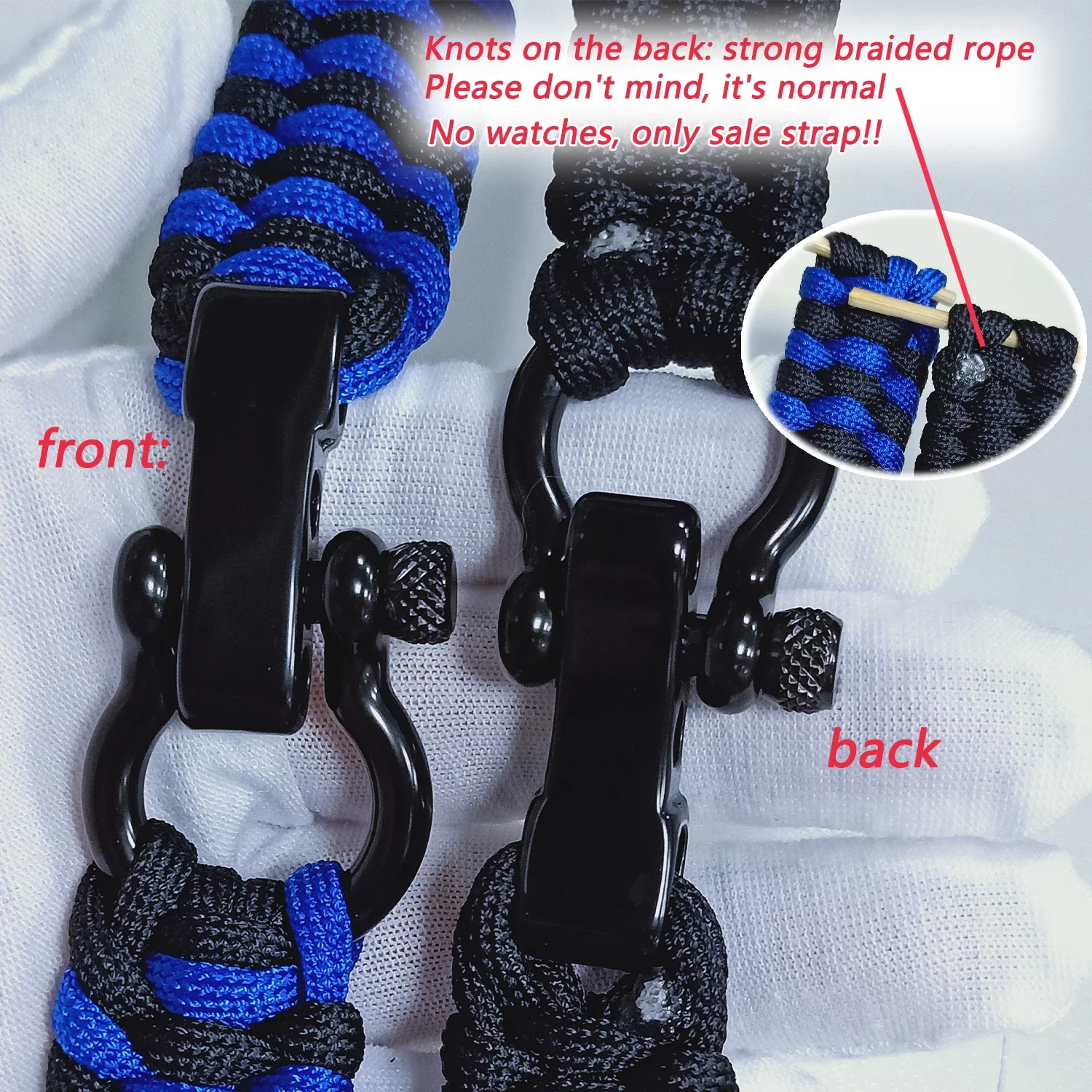 Braided Nylon Adjustable Buckle Strap