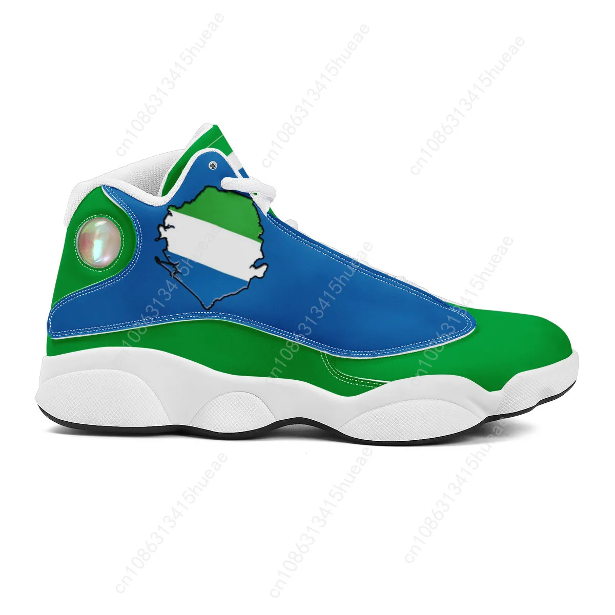 New Sierra Leone Flag Pattern Teens Sneakers Trendy Cozy Soft Basketball Shoes Outdoor Men Non-slip Durable Running Tennis Shoes