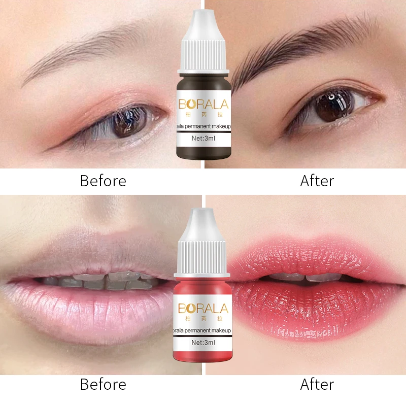 Henna Lip Tattoo Inks for Microblading Organic Semi Permanent Makeup Pigment Hypoallergenic PMU Ash Grey Eyebrow Tattoo Supplies tattoo ink tattoo ink pigment tattoo ink kit
