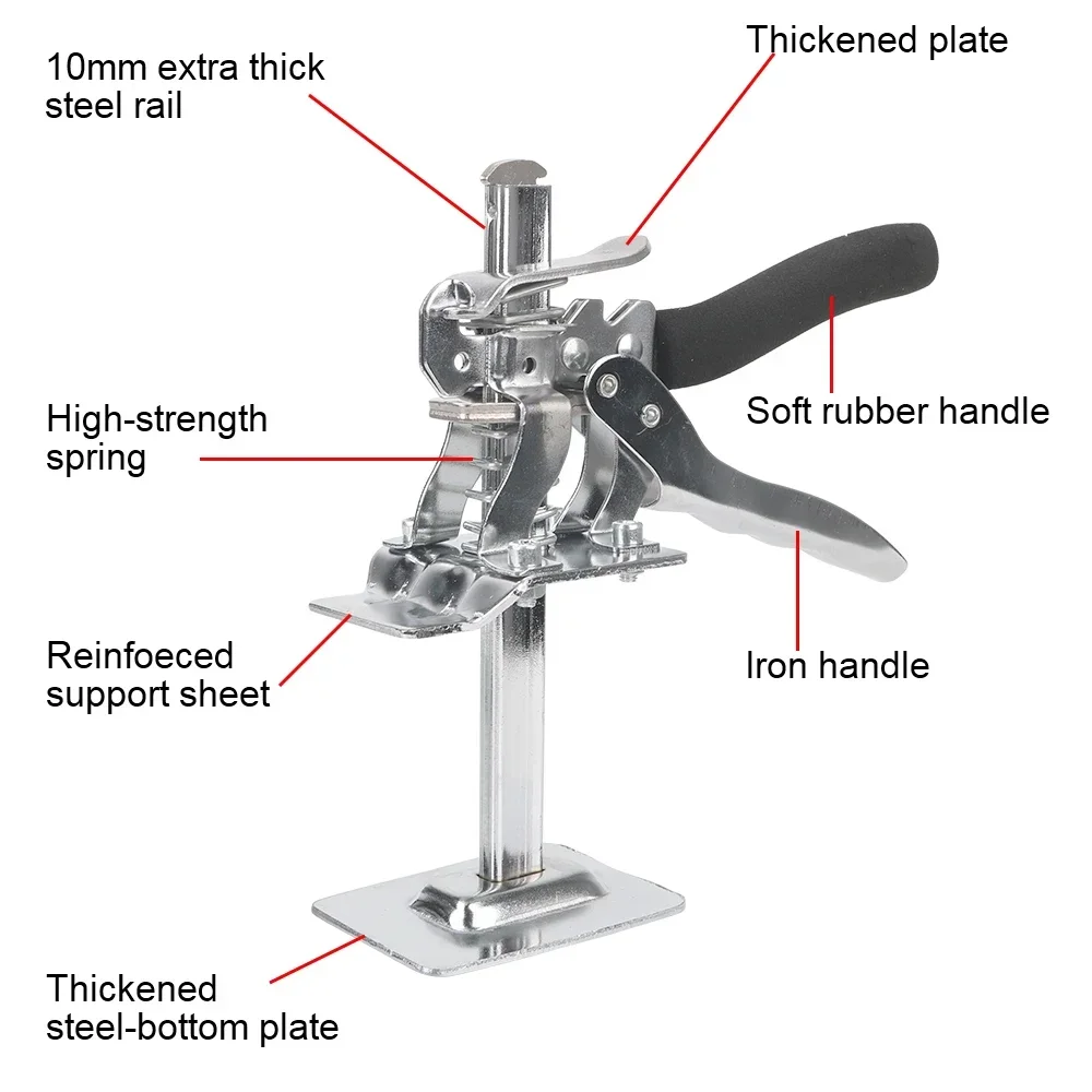 Height Adjuster Cabinet Board Lifter Labor-Saving Arm Jack Elevator Tool Hand Lifting Tool Door Panel Drywall Lifting