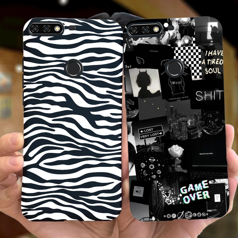 Custodia Per Telefono Cartoon Pretty Girl Per Honor 7C 7 C Cover Posteriore In Silicone Morbido Per Huawei Honor X7 X 7 Honor7C Honorx7 Case