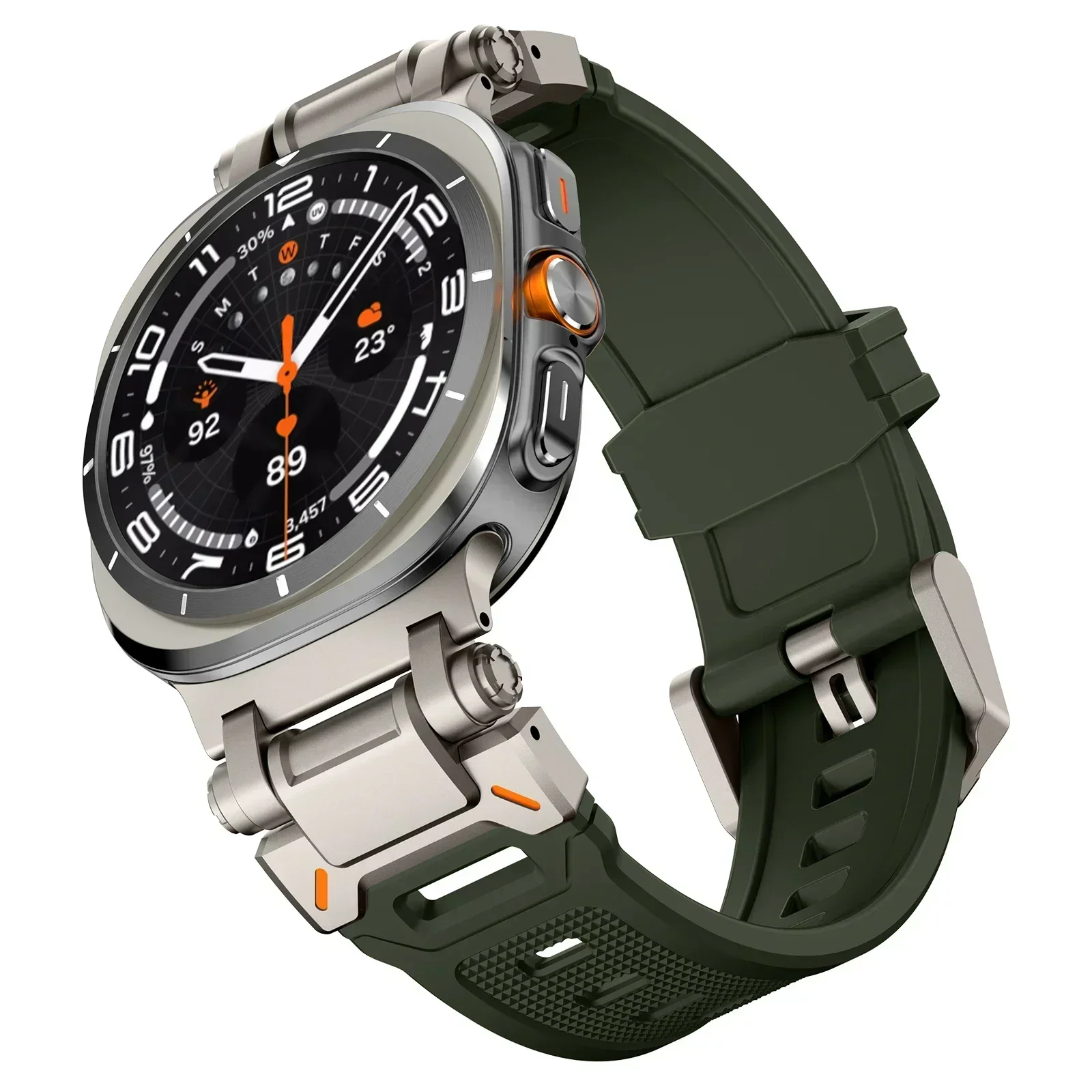 Premium Sports TPU Rubber Strap - Soft Silicone Band with Seamless Design