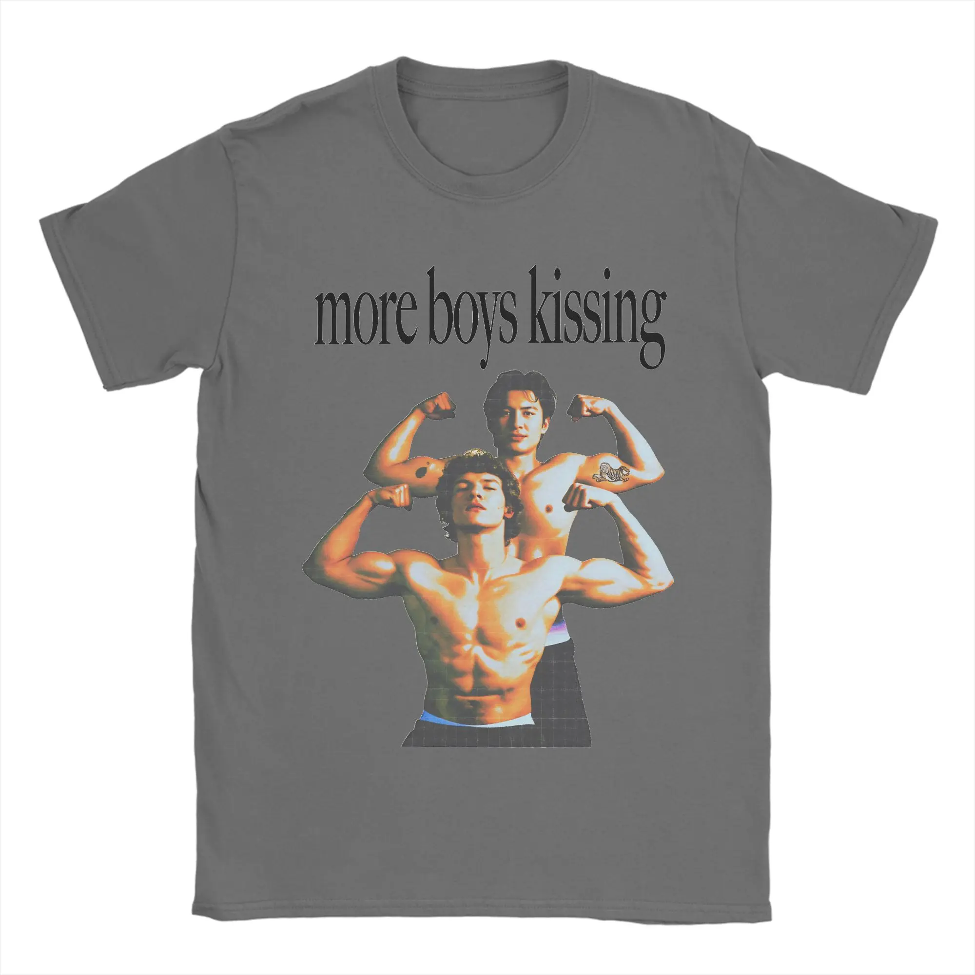 Men's Hip Hop Beach Tee – Y2K Print Cotton T-Shirt Gift