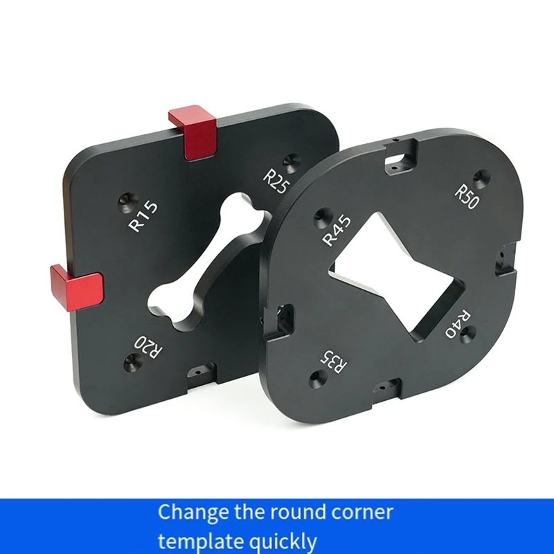 M11kpocket Radius Jig Router Cutting Fillet Template 4 In 1 R-Angle Arc Chamfering Template Round Corner Quick Cutting Mold