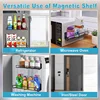 Magnetic Kitchen Storage Rack Waterproof Refrigerator Magnetic Organizer Rustproof Spice Shelf No Drilling Kitchen Accessories 3