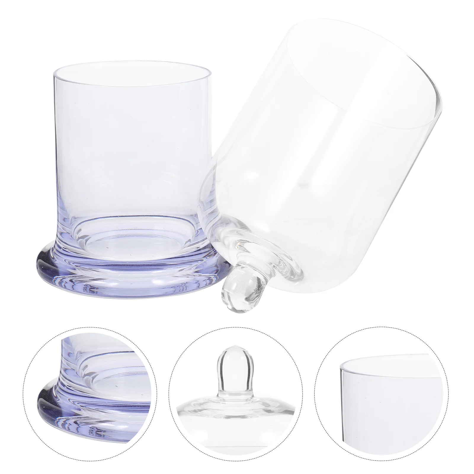 

Aromatherapy Glass Bottle Holder Cloche Dome Decorative Desktop Cover with Base
