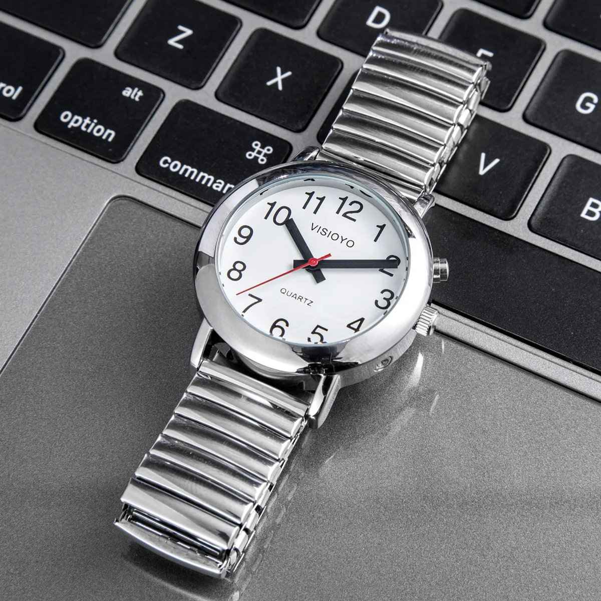 English Talking Watch Clock Watch for Blind Elderly Visually Impaired People 5