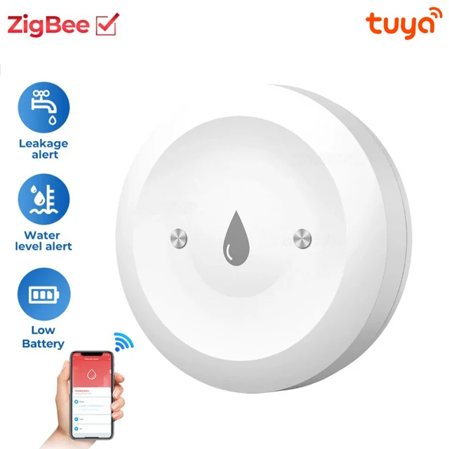 Tuya Smart for Zigbee Water Sensor Flood Water Leakage Detector App Remote Monitoring Support Home Assistant Zigbee2mqtt 1