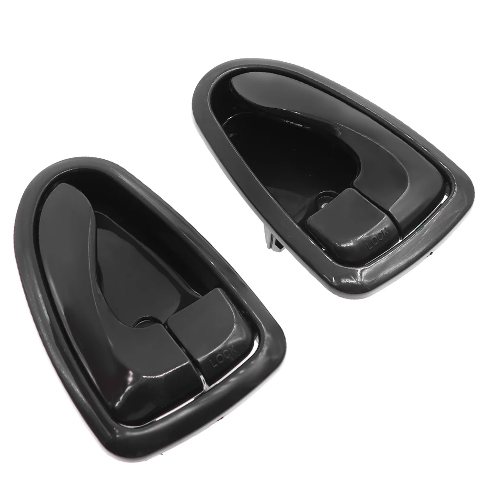 

Автомобильные черные пластиковые внутренние дверные ручки, автомобильные передние или задние черные Левые/правые ручки для водителя, боковые ABS ручки для Hyundai Accent 2000-2006