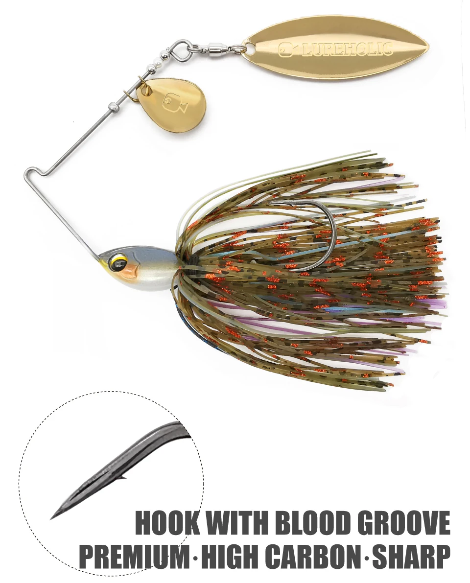 Lureholic Performance Spinner Bait 7~18g High Speed Spoon Lure Angelköder – Detail 4