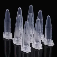 

100 PCS 0.5ml With Scale Lab Mini Plastic Test Tube Centrifuge Vial Clear Snap Cap Centrifuge Tubes Vial
