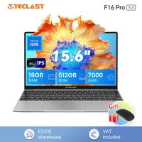 Teclast F16 Pro Laptop, Windows 11 Pro Computer, Intel N95 CPU, F16Pro Notebook, 16GB RAM 512GB SSD, 15.6 inch IPS 1920×1080, Wi-Fi 6, USB3.2, Backlit Keyboard, Mini-HDMI