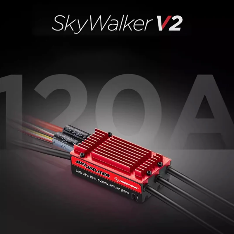 120A Brushless Motor ESC - BLHeli 32 2-8S Lipo 128KHz Speed Controller For Drones & RC Models
