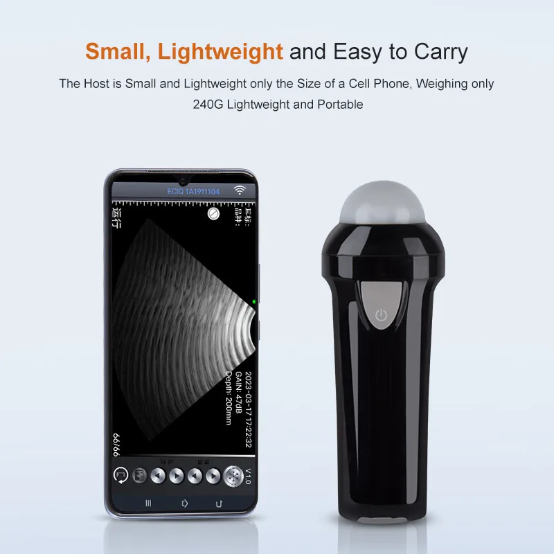 Wireless Mechanical Veterinary Ultrasound Scanner Portable Pregnancy Test Handheld Ultrasound Machine Pig Sheep For Andorid APP veterinary ultrasound scanner