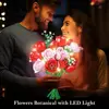 Flowers Bouquet Building Sets with Led-16 Rose Bouquet Botanical Toy Roses Flowers Home Decor Valentine Gifts for Adults Girls 3