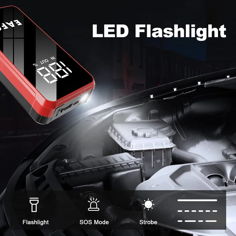 2000A/1200A Car Starting Device Battery Booster 12V Portable Car Jump Starter PowerBank For Charger Booster