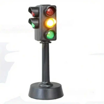 Mini Traffic Signs Road Light Block,Children Safety Education Kids' Puzzle Traffic Light Toy, Kids' Gift 1