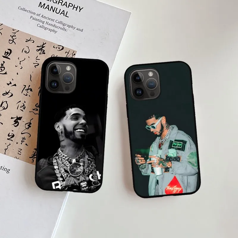 Anuel AA Rappers Black Shockproof Soft Phone Case