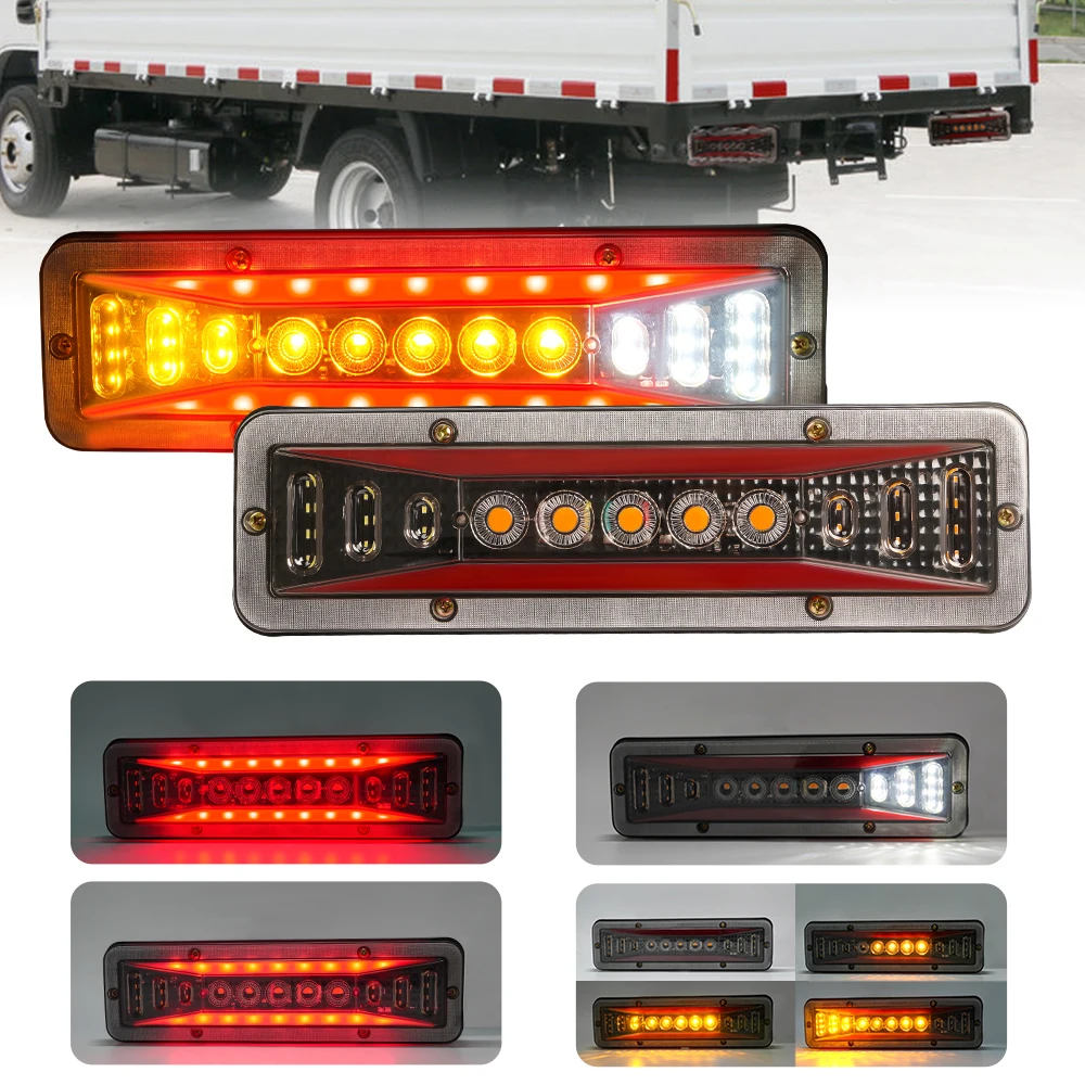 HEHEMM 12 LED Feu arrière de voiture, camion, clignotant stroboscopique,  lumière avertisseur freinage pour remorque