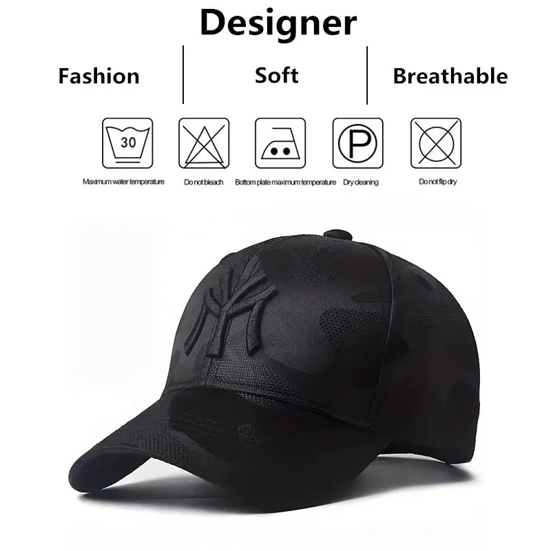 Fashion Letter Embroidery Camouflage Baseball Hats Spring and Autumn Outdoor Adjustable Casual Hats Sunscreen Hat Sports & Entertainment