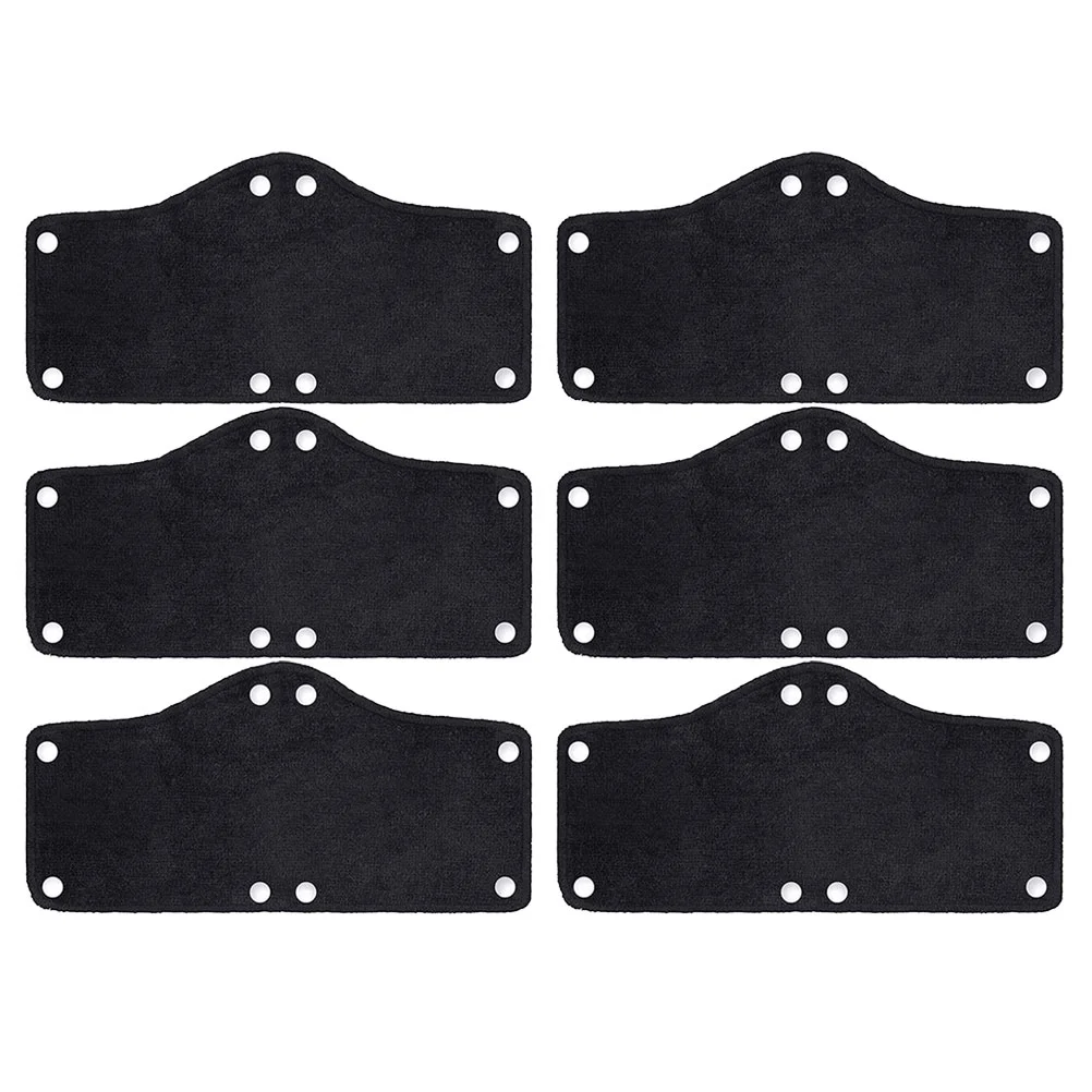 

6 шт. Впитывающее пот полотенце твердая Шапка Повязка хлопковая подкладка аксессуары полиэстер для моющихся лент