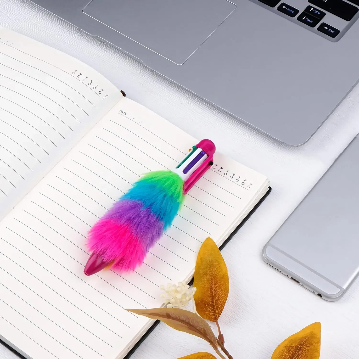 36 pezzi all'ingrosso penne a sfera retrattili soffici multicolori studente che imparano penne arcobaleno materiale scolastico per ufficio dell'insegnante - immagine 3