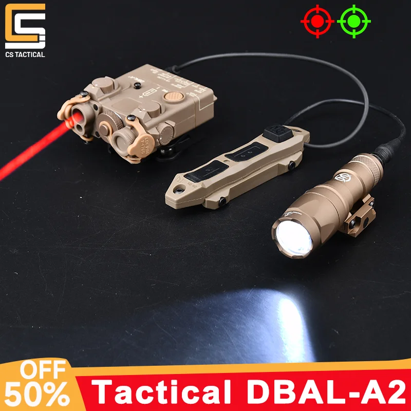 AirsoftDBALA2LaserWeaponLightRedGreenDotSightLaserPointer