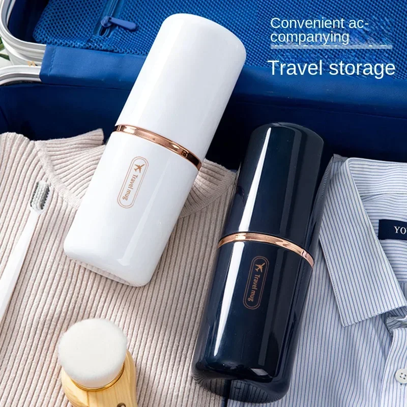 Toothbrush Cup Bathroom Toothpaste Holder Storage Case Box Organizer Travel Portable Travel Toiletries Storage Cup Mouthwash