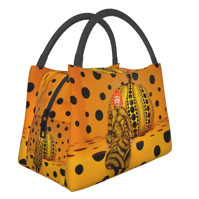 

Yayoi Kusama Pumkin Resuable Lunch Boxes Abstract Art Thermal Cooler Food Insulated Lunch Bag Hospital Office Pinic Container