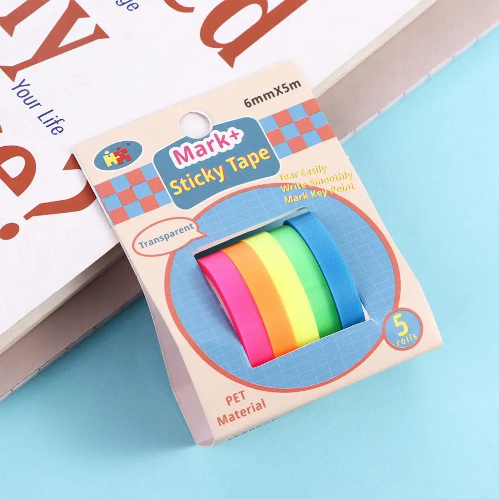 

Sticky Notes Student Stationery Label Bookmark Transparent Reading Flags Posted It Sticky Notes Fluorescent Sticky Tape