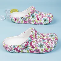 Women's Tie-Dye Pattern Clogs, Slip On Lightweight Two-Way Wear Garden Clogs, Non-Slip Summer Beach Garden Slides 2
