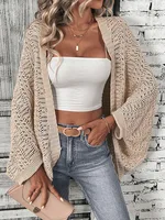 Elegant Batwing Sleeve Cardigan 4
