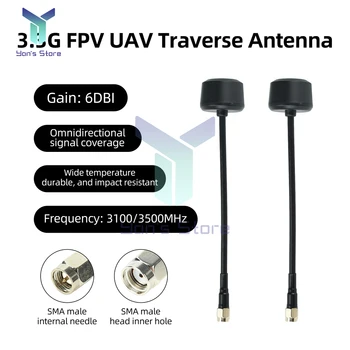 Antenna per Drone 3.3G con Guadagno 6dBi Omnidirezionale per Trasmissione FPV a Lungo Raggio per Modelli RC e UAV