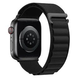 Alpine Strap for Apple Watch - Premium Watchband Bracelet (Black 2)