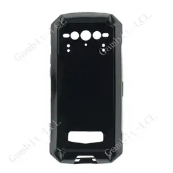 Premium Silicone Protective Back Case for 6.58 Smartphone - Soft TPU Shell (Black)