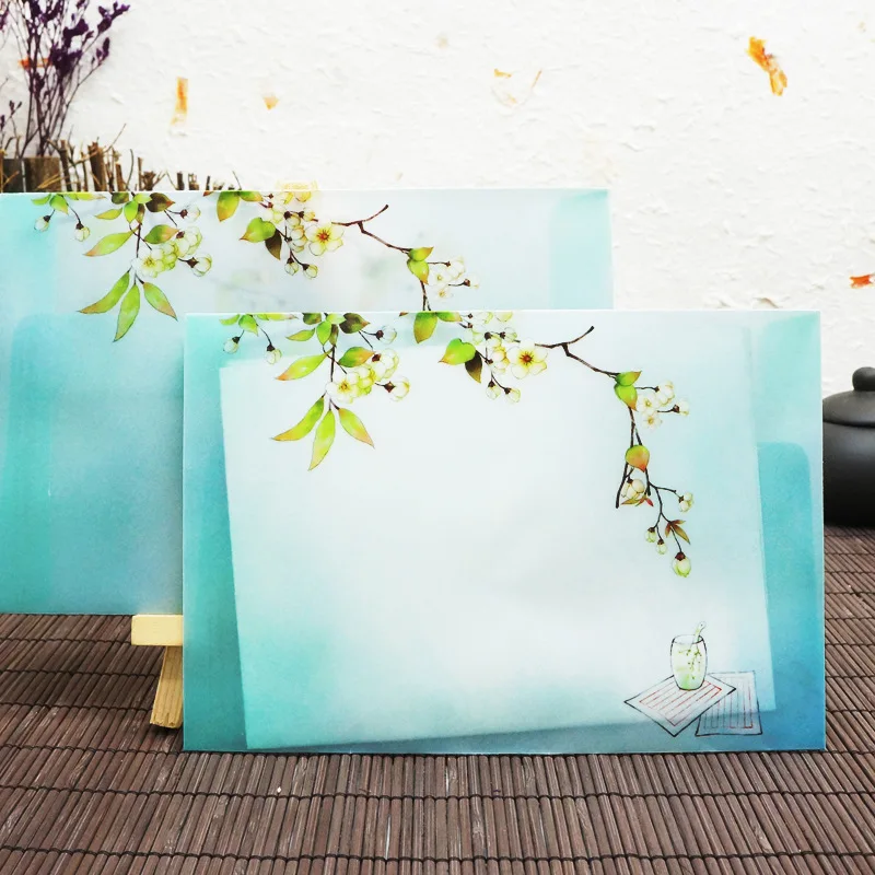 Tracing Paper Envelopes for Chinese Vintage Style Semitransparent Gift Packaging Storage Decorative Envelope 20pcs/pack