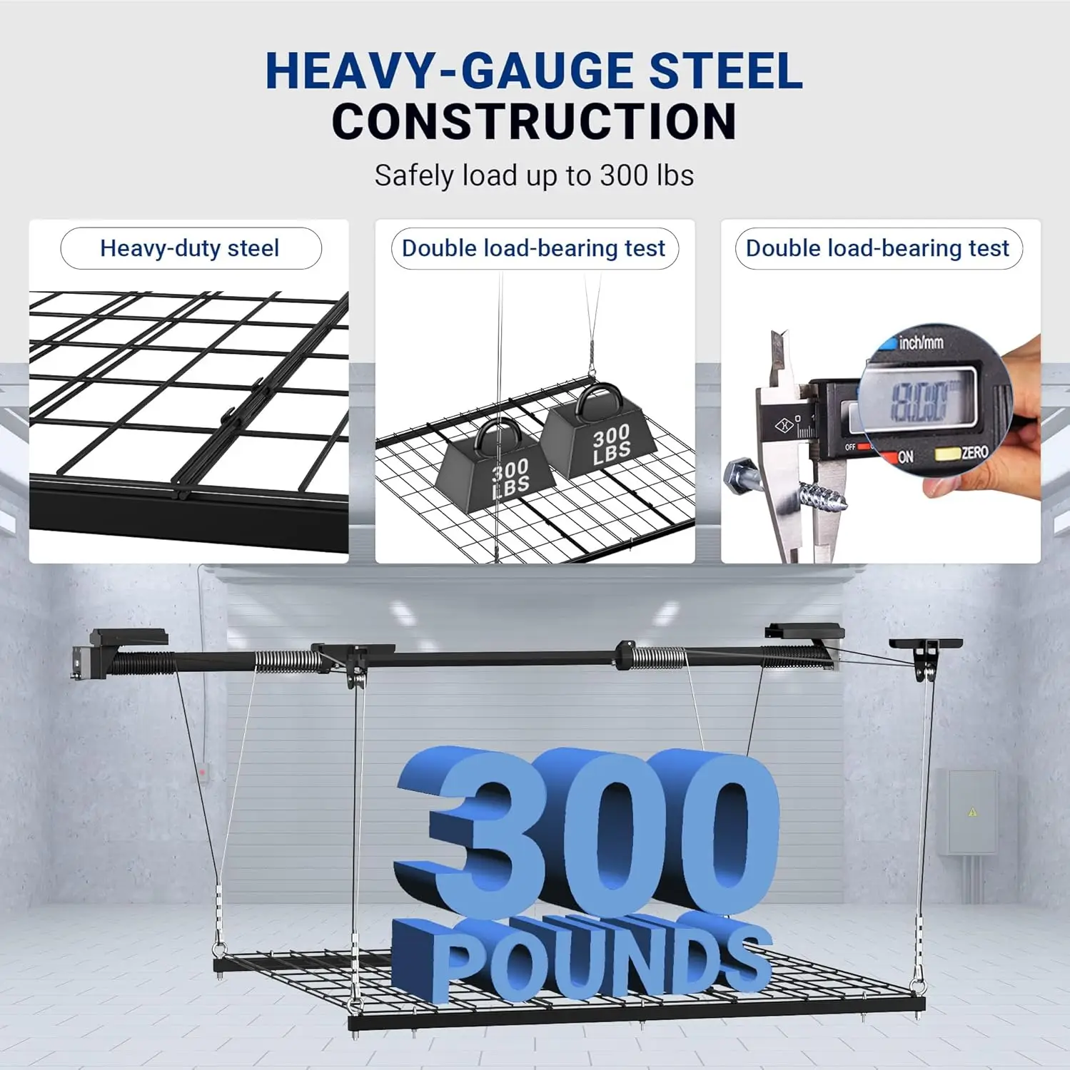 FLEXIMOUNTS Garage Lifting Metal Rack 5