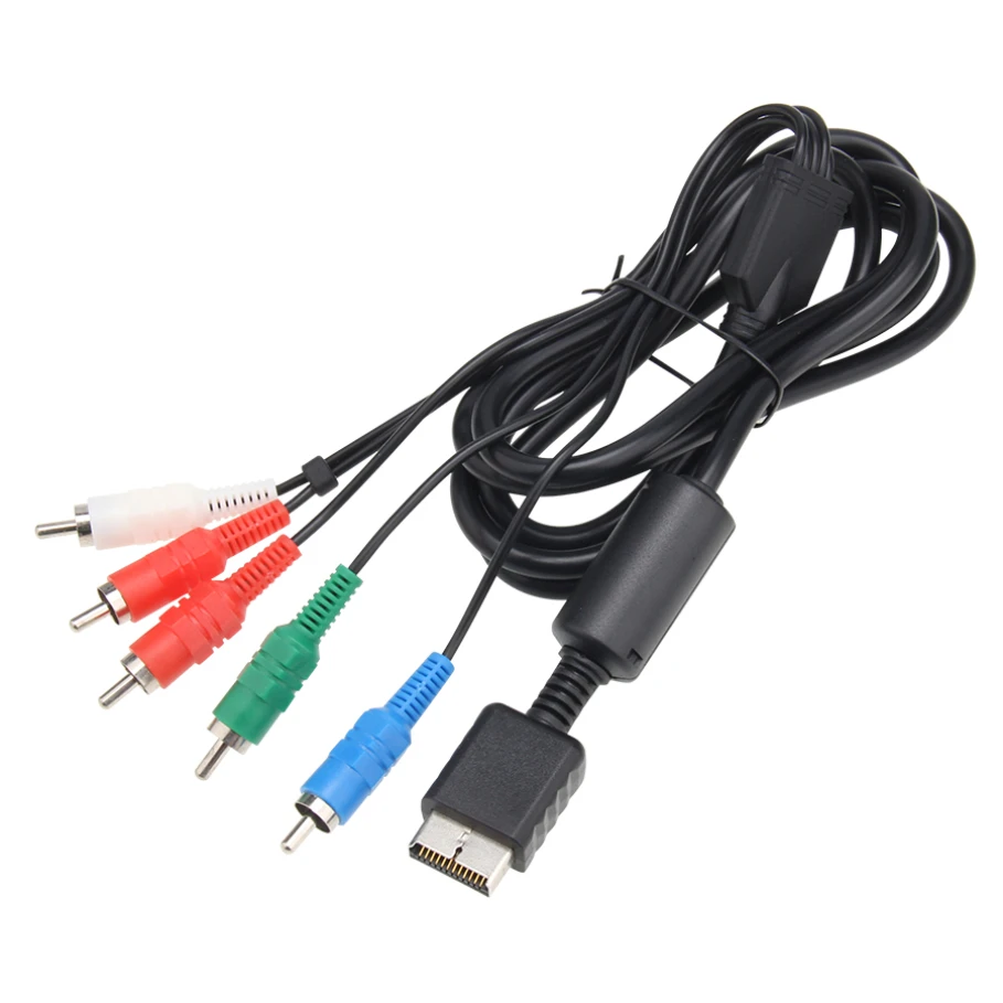 

100pcs 1.8m 6FT Component AV Cable Multi Out HDTV Video Audio Cord Wire For Sony PlayStation 2 3 PS2 PS3 Connect Line