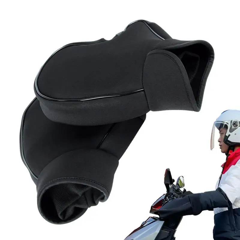 

Motorcycle Handlebar Muffs Windproof Motorcycle Warmers Mitts Three Layer Fabric Hand Warmer For Motorcycles Scooters ATVs