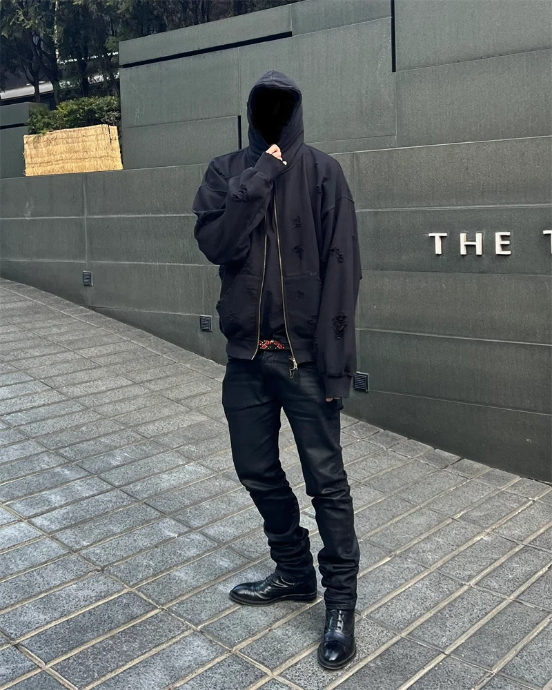【Undermycar】Logo Play Oversized Pigment Hood Zip-up Undermycar MU.11 – DALAC SEOUL