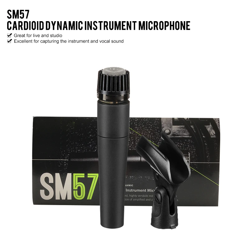 New Packing Sm57 Wired Dynamic Cardioid Professional Microphone Drum
