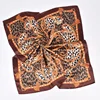 1pcs Women's Leopard Print 90 Silk Scarf Imitation Silk Fashion Trend Leopard Print Multi-color Stitching Large Square Scarf 3