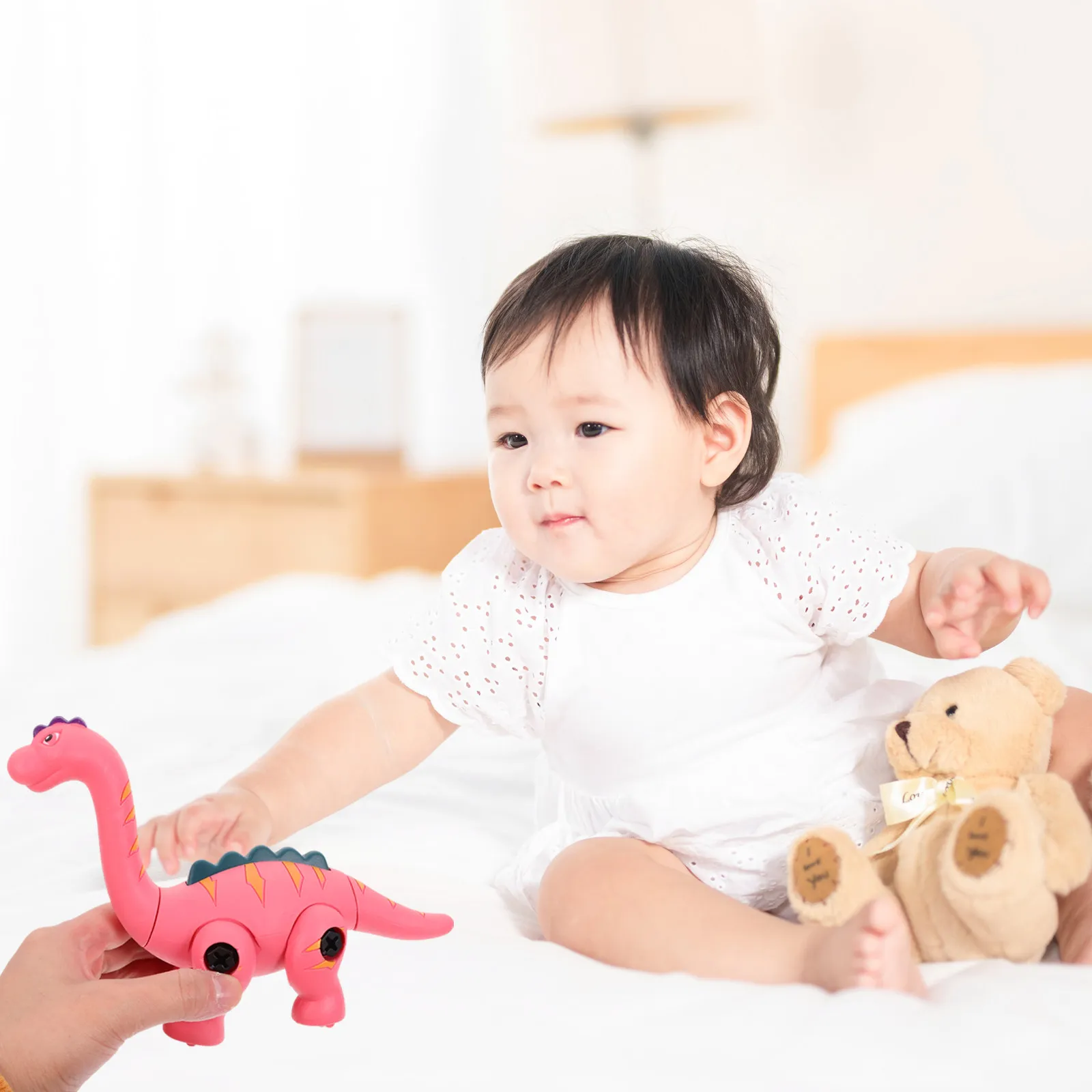 1세트 공룡 분해 조립 동물 퍼즐 교육용 DIY 인지 놀이 장난감 어린이용 데스크탑 장식