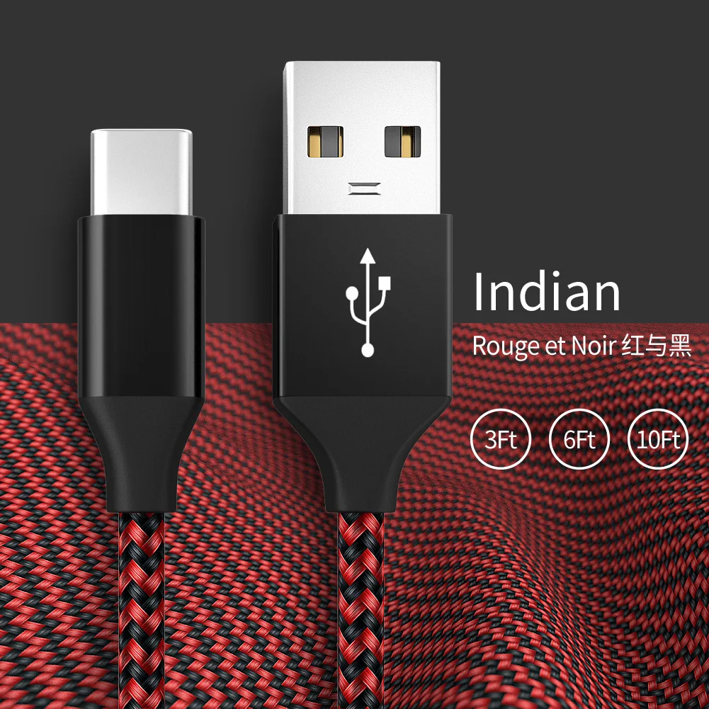 Usb C Cable Type C Fast Charging Wire For Huawei P50 P40 P30 Pro Xiaomi Realme Poco 3A Usb C Data Cord Type C Cable
