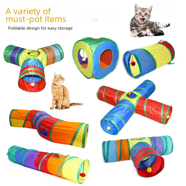 340g Rainbow Cat Toy Tunnel Playground Cats Scratching Running Interactive Teaser Toy Kittens Adult Cats 340g Rainbow Cat Toy Tunnel Playground Cats Scratching Running Interactive Teaser Toy Kittens Adult Cats