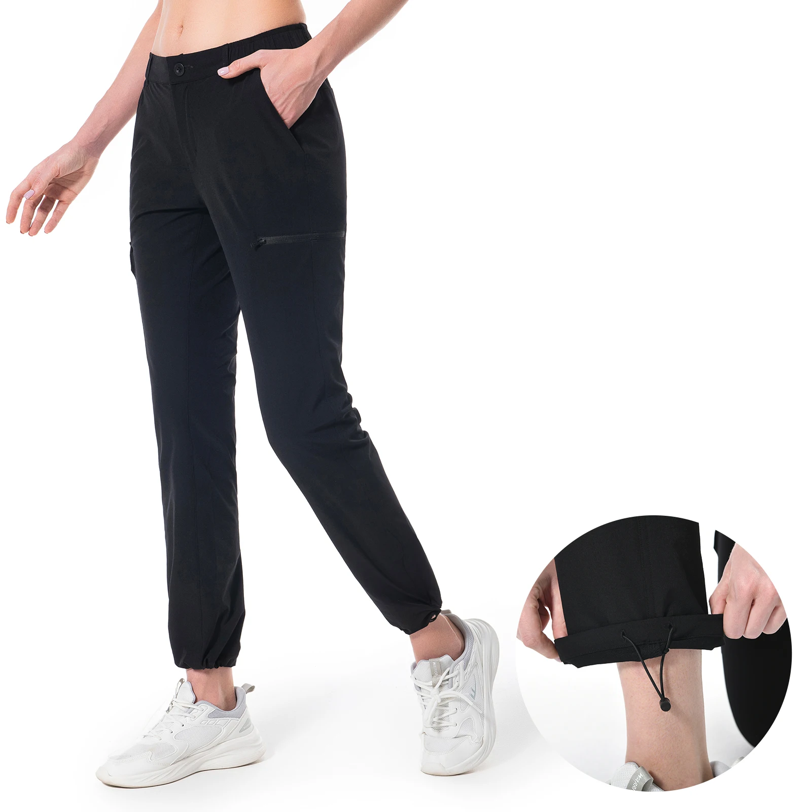 Pantalones deportivos tipo cargo de senderismo para mujer, estilo casual,  ligeros, de secado rápido, UPF 50